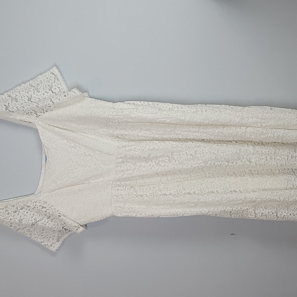 Draper James White Lace Midi Deanna Smocked Sundress Dress 3X
